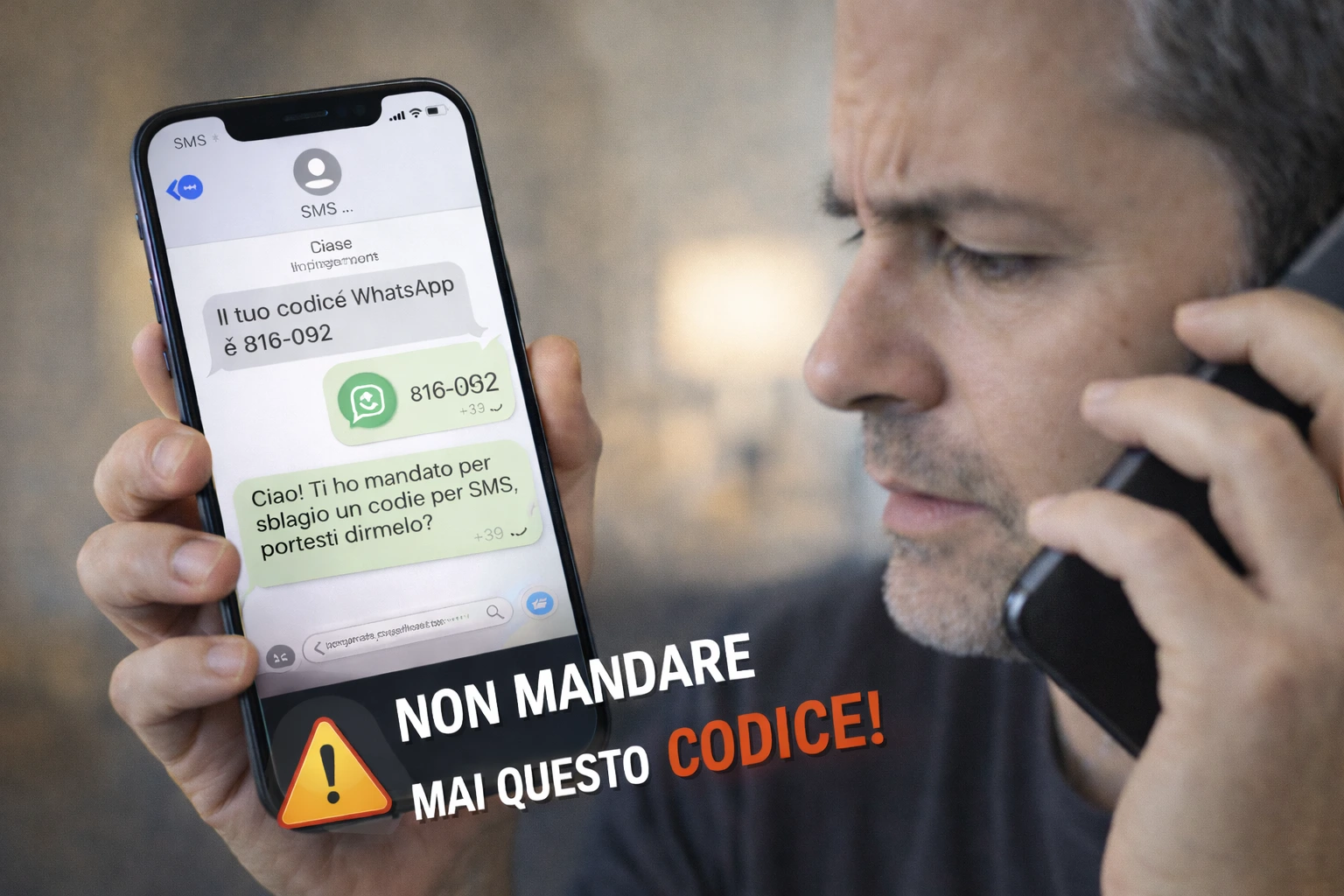 Truffa del codice WhatsApp