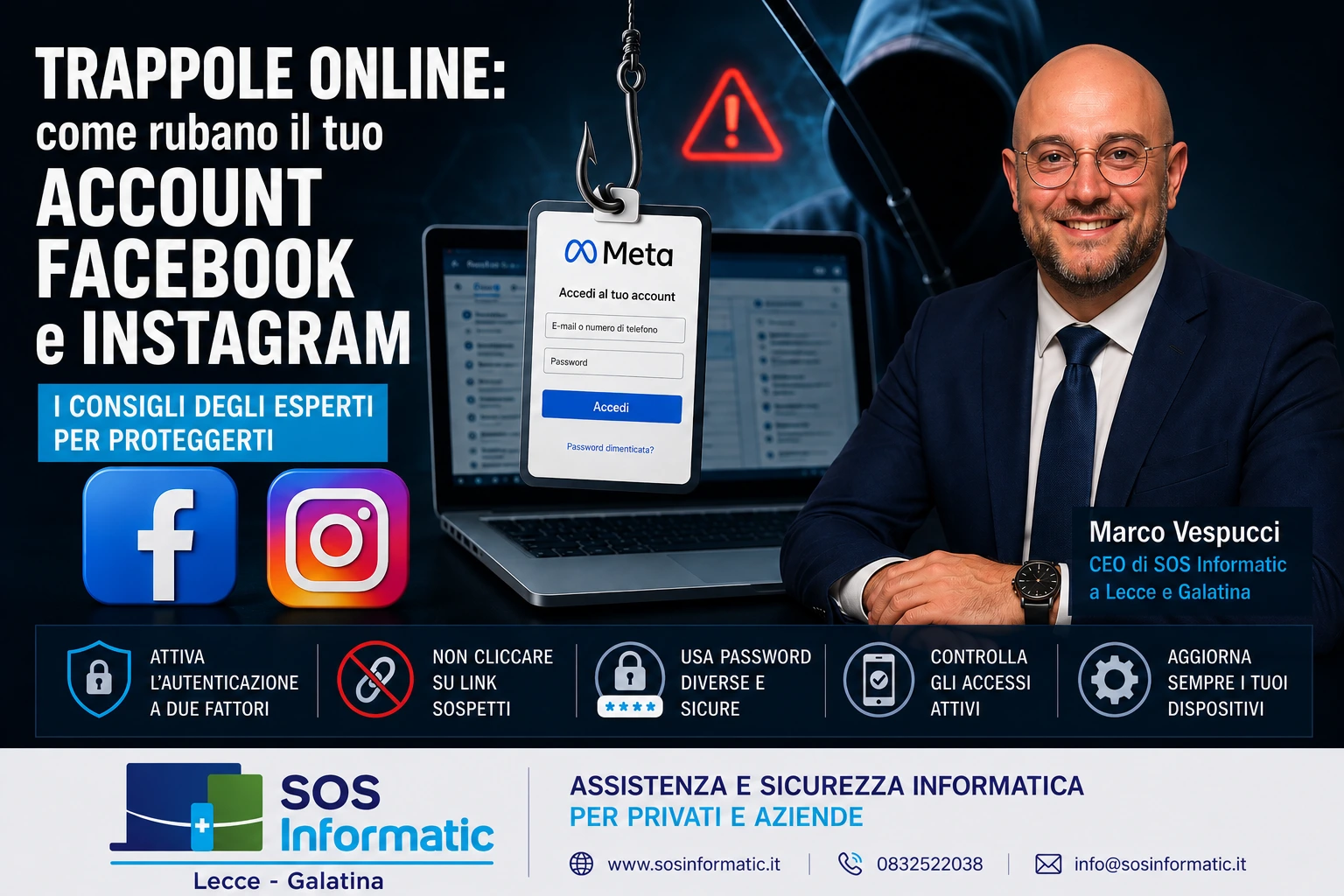 Facebook e Instagram sotto attacco: le nuove trappole digitali che rubano account e dati personali 4 Facebook e Instagram sotto attacco: le nuove trappole digitali che rubano account e dati personali